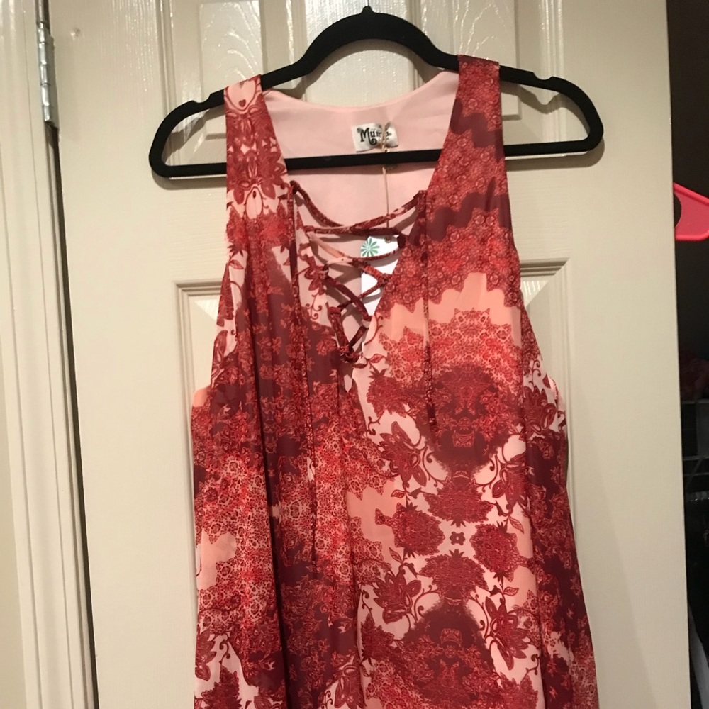 🌸SOLD🌸 Show Me Your Mumu Lace up Dress - Picture 3 of 4